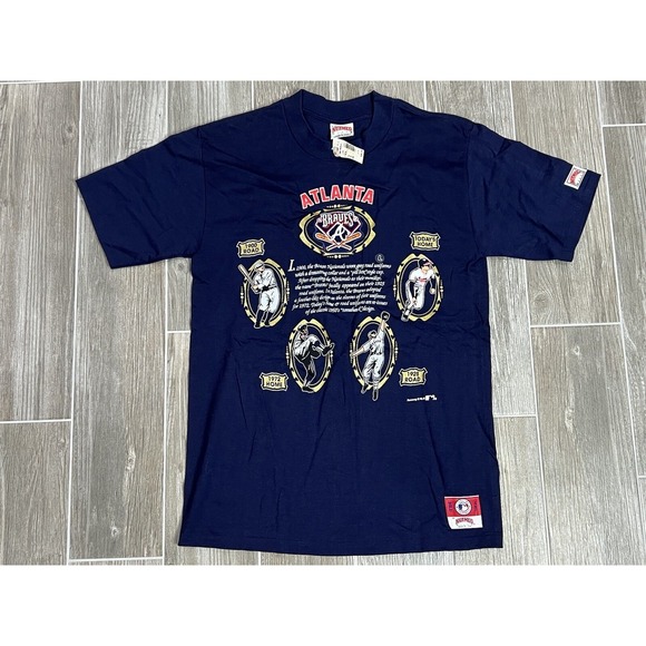 nutmeg mills Other - NWT Atlanta Braves Nutmeg MLB Single Stitch Large Blue Deadstock History Single